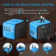 Universal Travel Adapter Converter International Wall Charger AC USB Power Plug