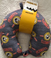 Peanuts~SNOOPY~”PEANUTS”~SINCE 1950~Head/Neck Pillow~Travel, Plane~NEW~FAST SHIP