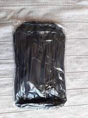 Black Zippered toiletry Bag Pouch