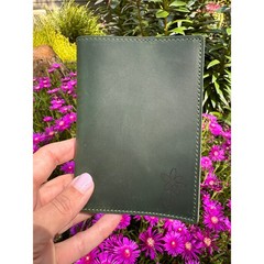 Genuine Leather Passport Holder DARK GREEN Passport Wallet NEW FAST SHIP