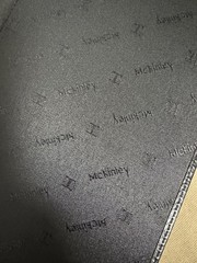 MCKINLEY Black Leather Necktie Travel Case Organizer Holder Men’s Tie
