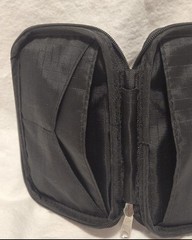 Zero Grid Black RFID Blocking Travel Organizer Passport Wallet Holder Case