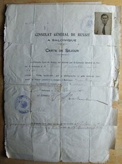 Passport and several documents issued to Russian POW in Germany 1921.