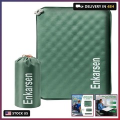 Inflatable Travel Seat Cushion – Self-Inflating Memory Foam Pad for Airplane, St