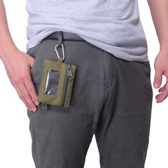 Small EDC Utility Pouch Military Wallet Tactical Key Coin Purse Belt Waist Pack