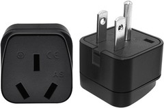 (2 Pack) US AU Plug Adapter,Australian Plug Adapter from USA, USA Standard 3 Pro