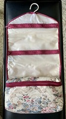 NWOT Hanging Toiletry Bag Foldable Travel Kit Cosmetic Case Zip Pocket Organizer