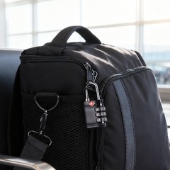 TSA Approved Combination Lock – Compact & Durable Luggage Locks, Black