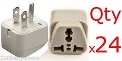 European To American Plug Adapter Type B Universal EU UK To USA Converter 24pc