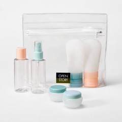 7pc Toiletry Bag Set : Silicone & EVA Luggage Accessories