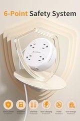 Australia Travel Adapter with USB C, US to Type I – Australia China White