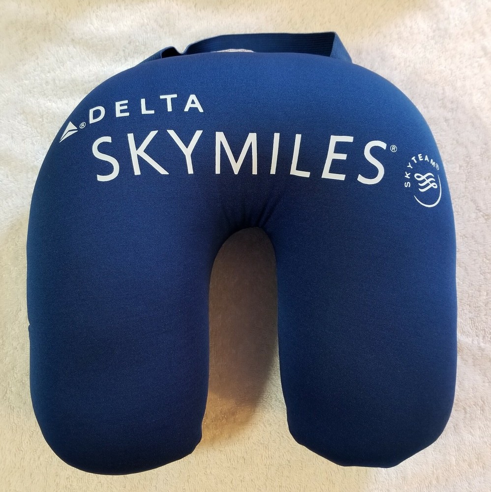 DELTA SKYMILES U-Shaped Head Neck Support pillow – New Blue or Black