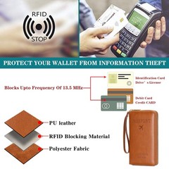 LEEXTON Leather RFID Blocking Passport 7.49″L x 4.53″W x 0.99″H, Light Brown