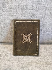 Michelangelo 1960 Green Leather Hand Decorated Passport Cover•Made in Italy•