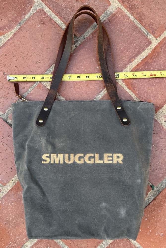 General Knot & Co. Zippered Tote Waxed Canvas Leather • USA