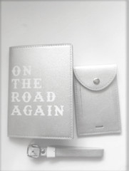 Understated Leather Vegan on the Road Again Passport Cover Luggage Tag Set