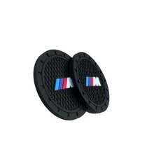 Car Cup Holder Coasters Compatible with BMW m Series 2.75 inches, Black