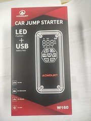 W160 Jump Starter with Air Compressor, 5000A Car 150PSI silver