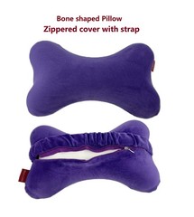 Bone Pillow Neck Head Rest Memory Foam Travel Trip Posture Support Purple