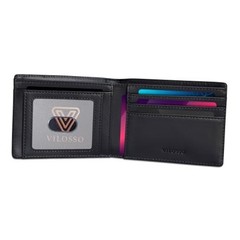 Slim Bifold Wallet for Men | Genuine Leather RFID Blocking Wallet | Card Navy