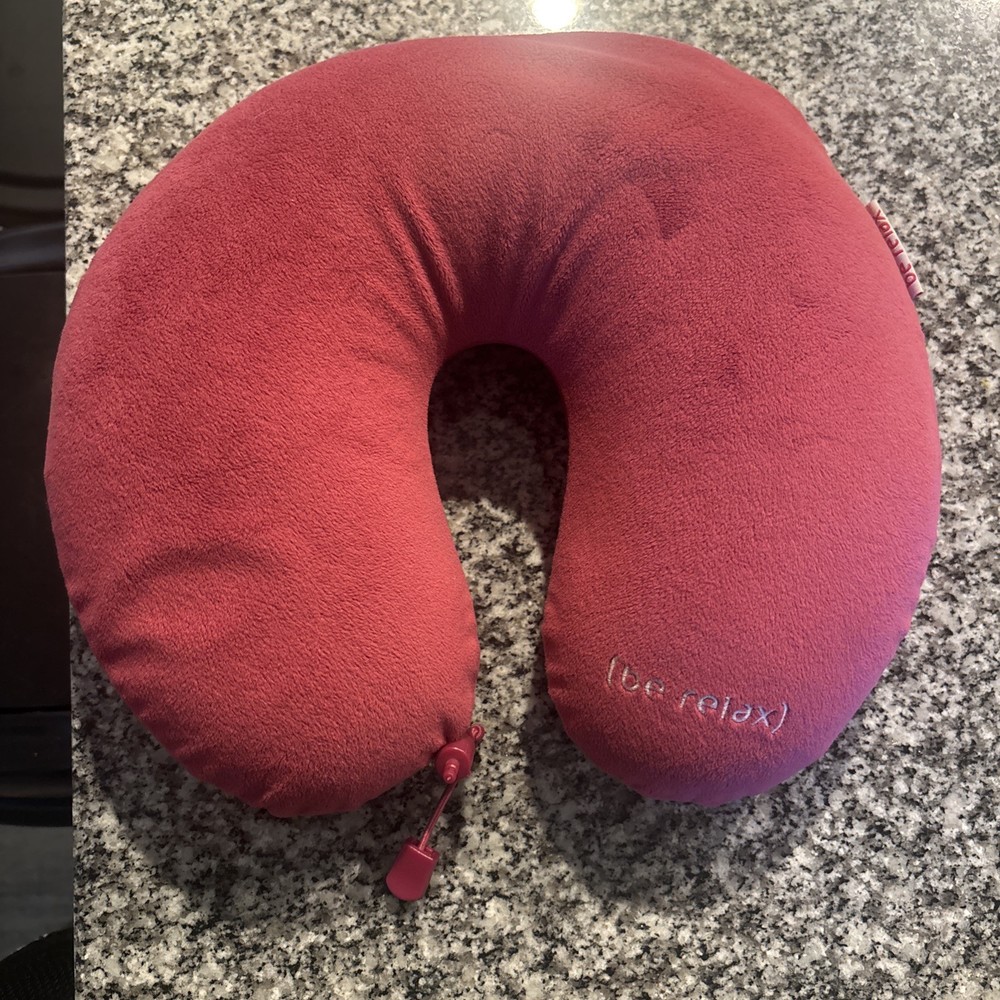 Be Relax Neck Pillow Pink Microbead