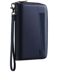 Leather Passport Wallet RFID Blocking with Wrist Strap, Travel Document Organ…
