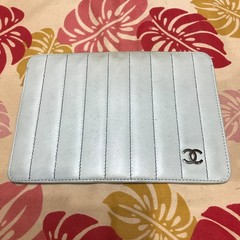 Rare Authentic Vintage Chanel Passport Case Multi-Pouch Off-White