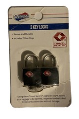 American Tourister 2 User Keys -Metallic Black- Locks NEW