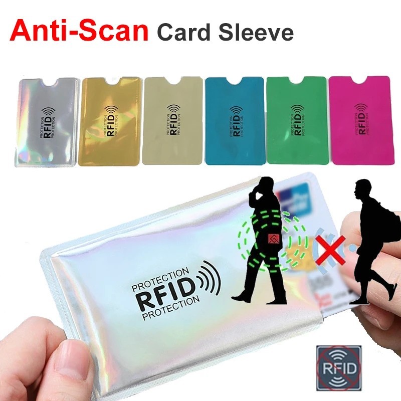 10pcs RFID NFC Blocking Card Sleeves Anti Scan Bank ID Card Protector