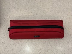 TUMI Alpha Accessory Cord Pouch Pencils Pouch in red ballistic nylon NWT