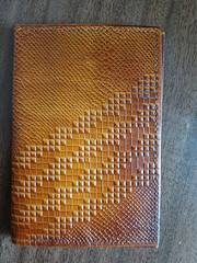 USSR Soviet Latvia Real Leather Passport Cover, wallet. Dailrade