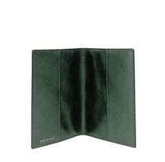 220$ PINEIDER FIRENZE 1774 «Metro Smooth» Passport Holder Calf Laminated Green