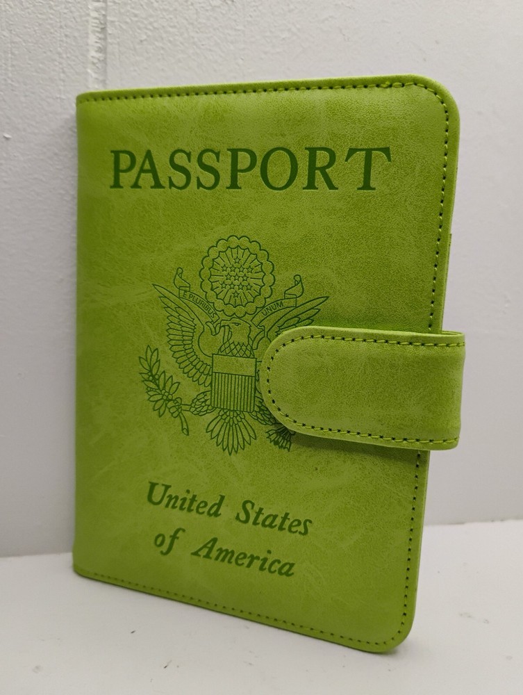 Passport Holder Wallet RFID Blocking Leather Card Case Travel