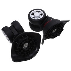 2pcs Universal Luggage Suitcase Wheels Smooth Silent Detachable Suitcase Rollers