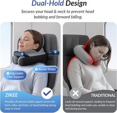 Adjustable Lightweight Travel Neck Pillow – Ergonomic Support for Head & Neck