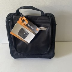 Samsonite Black Nylon With Zipper Pockets & Hook Travel Toiletry Kit Bag