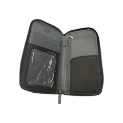 Open Story Black RFID Blocking Passport and Visa Holder Travel Wallet Organizer