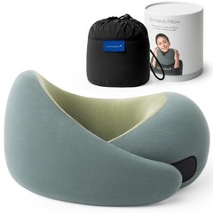 Almohada De Viaje Con Diseno Ergonomico Y Funda De Modal Lavable De Lujo