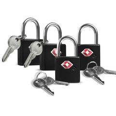 TSA Locks 4 Pack Approved Luggage Suitcase Backpack Mini Padlock Key Durable