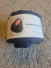 Huzi Infinity Pillow – Midnight Grey – Versatile Bamboo Travel Neck Pillow