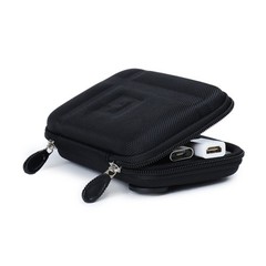 Travel Tech Organizer Pouch Black – Power Bank, Charger, USB Cables, Earbuds